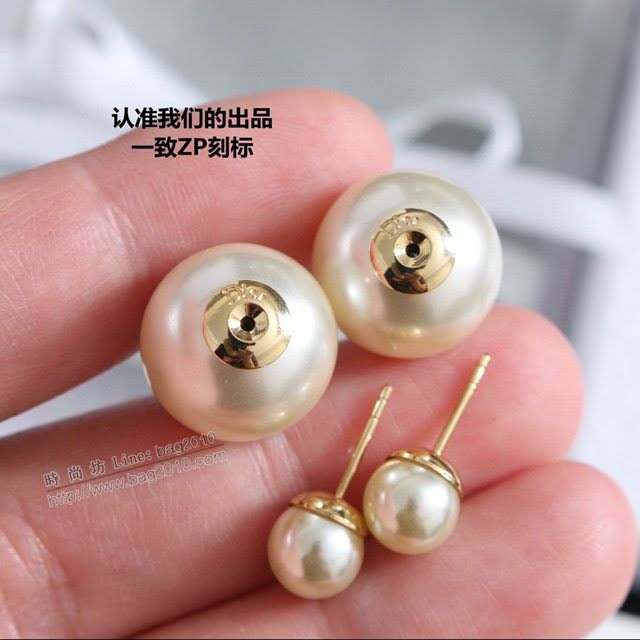 Dior飾品 迪奧經典熱銷款經典大小珠耳釘  zgd1096